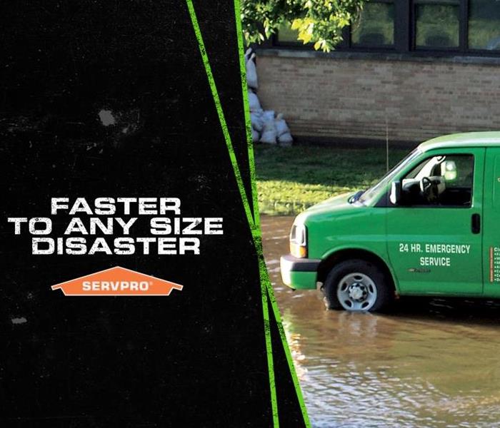 SERVPRO faster to any disaster w/ van 