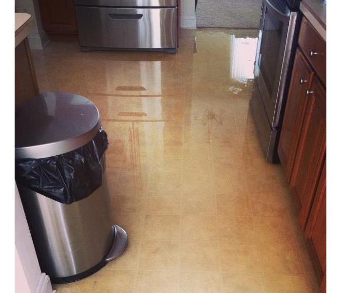 floor with standing water