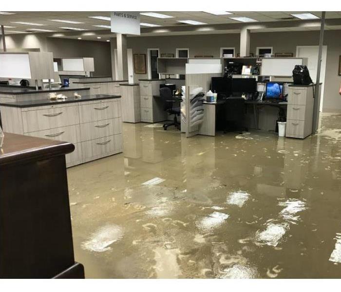 Flooding in a office 